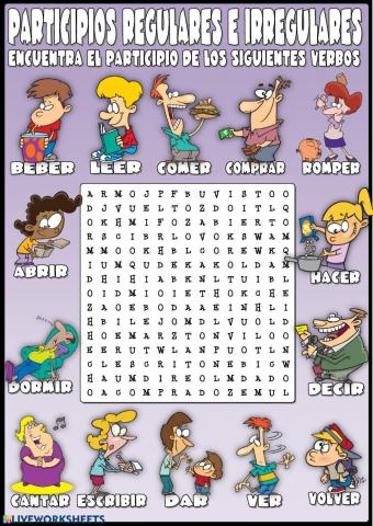 Participios regulares e irregulares