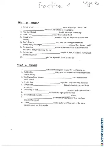 This These That Those