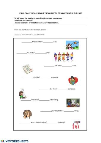 Using ‘was’ to talk about the qualitity of something in the past