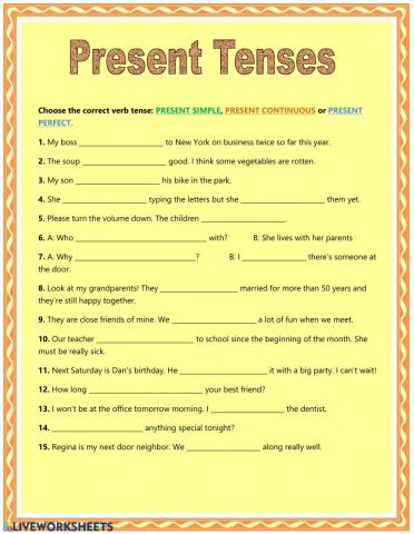 Present tenses