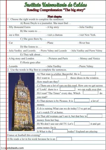 Reading comprehension the big story