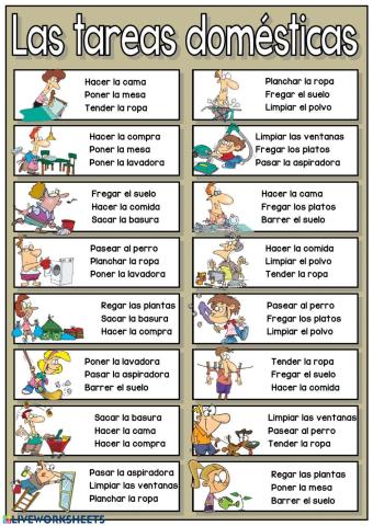 Las tareas domésticas