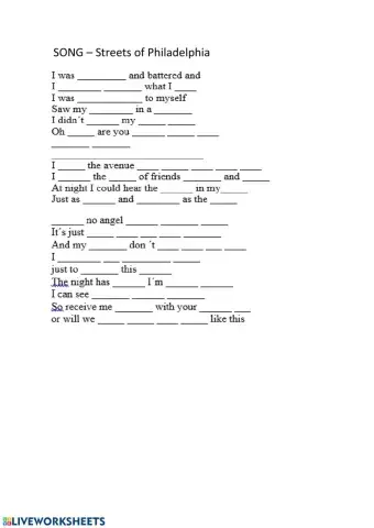 Streets of Philadelphia