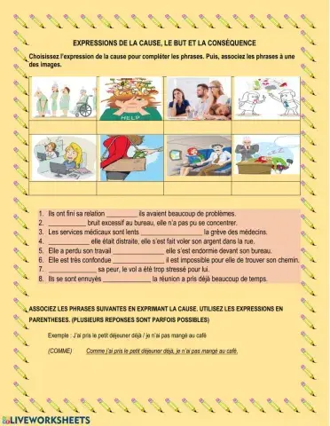 Exprimer la cause, le but et la conséquence