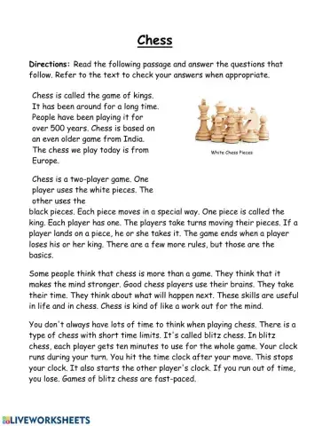 Reading Comprehension- Non Fiction