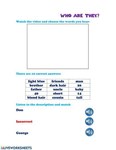 Listening appearance