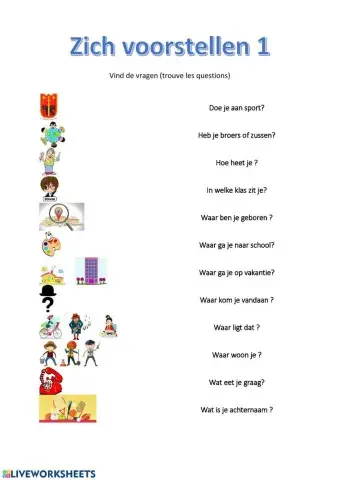 Zich voorstellen 1