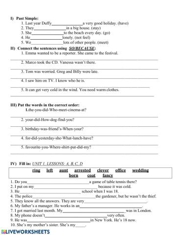 Project 3 unit 1 test