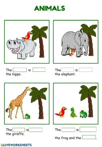 Animals and Prepositions and more