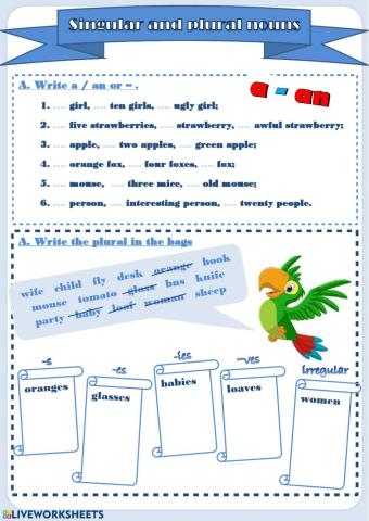 Singular and Plural nouns