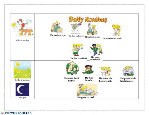 Simple present hos for kids