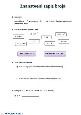Znanstveni zapis broja