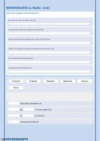 Ortografi 5. maila (1-5)