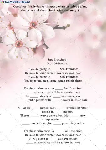 If you're going to San Francisco