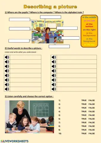 Describing a picture