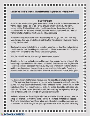 The Judge's House Chapter 3