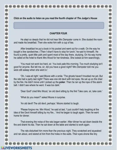 The Judge's House Chapter 4