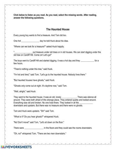 The Adventures of Tom Sawyer Chapter 6