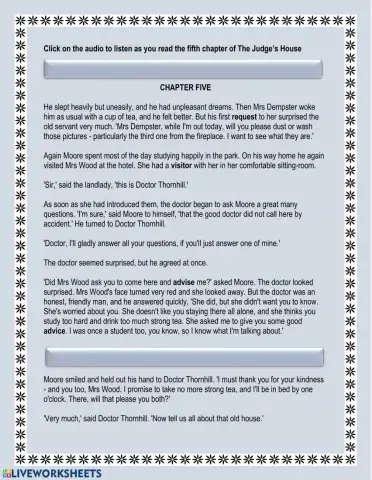 The Judge's House Chapter 5