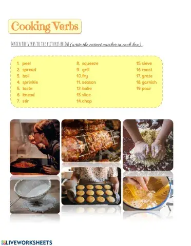 Cooking Verbs