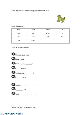 Simple Past Irregular Verbs