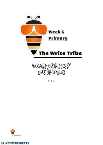 Week 6 Vocabulary Builder