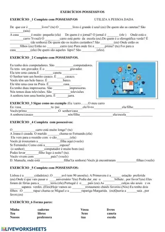 Gramática-possessivos