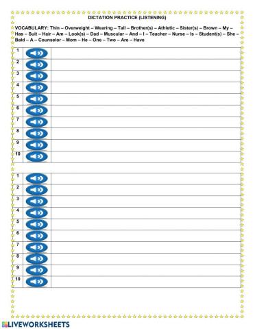 Dictation Practice 1