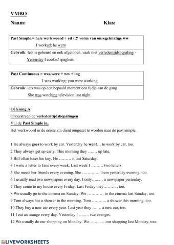 Past Simple and Past Continuous