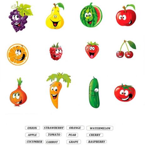 Fruits'n'Vegetables Matching
