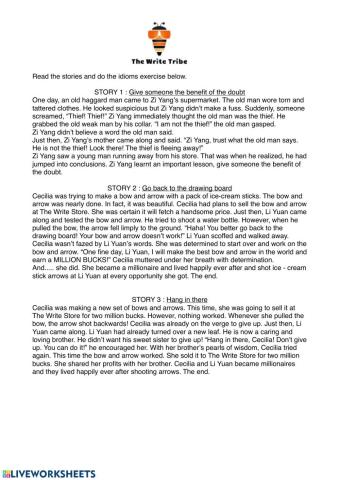 Idiom challenge (Week 9)