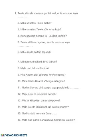 Pille Pipar 5.kl Kõige naljalam suvi