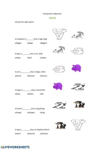 Comparatives Adjectives