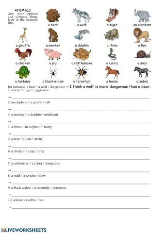 Comparative adjectives