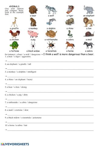 Comparative adjectives