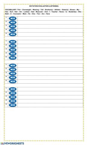 Dictation Evaluation