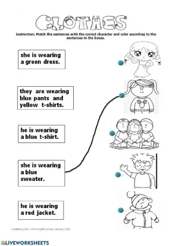 match and color clothes, jacket, sweater, pants, shirt