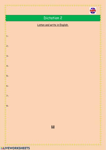 Dictation 2