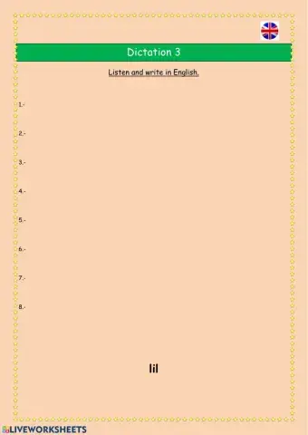 Dictation 3