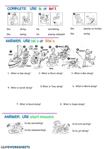 Present continuous tense