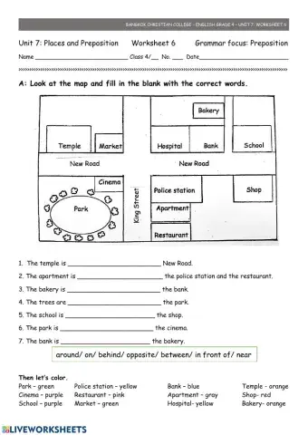 Places and preposition