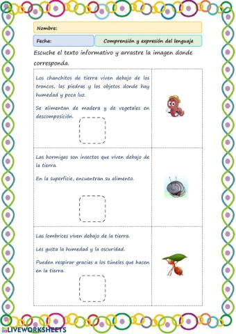 Comprensión y expresión del lenguaje