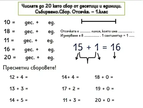 Сбор. Събираемо. Отсечка
