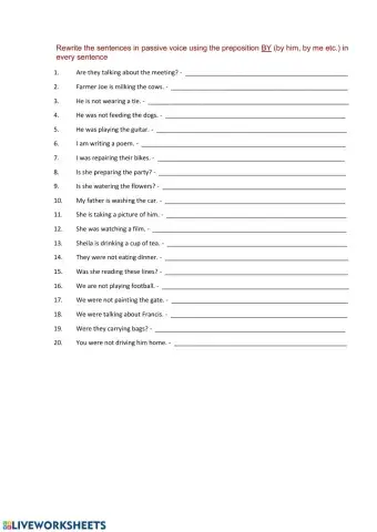 Passive continuous exercises