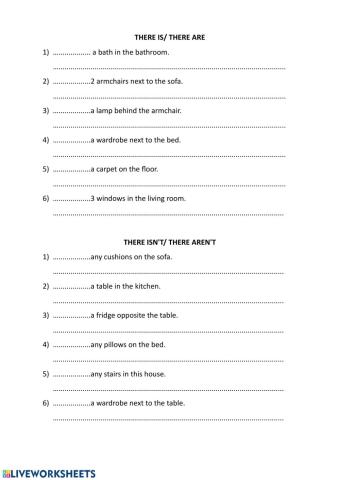 There is- There are - positive and negative sentences