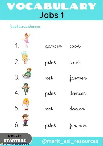 Jobs - Read and choose