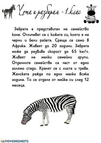 Български език. Чета и разбирам