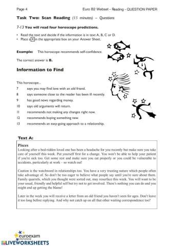 Euroexam, sample test B2