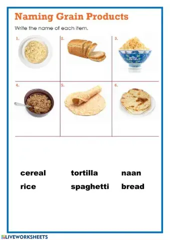 Naming grain products - 1