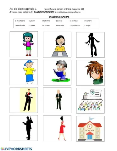 Así se dice capítulo 1: Identifying a person or thing, página 51